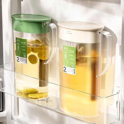 1/2L Beverage Dispenser Convenient Restaurant Fruit Teapot Refrigerator Cold Kettle Clear Plastic Drink Water Kettle