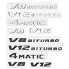Njrgz1 2025 New 3d Letters For Car Stickers Mercedes Benz AMG C200 C220 C250 C300 E300 E320 V6 V8 W205 W204 W213 Trunk Emblem Logo Acce