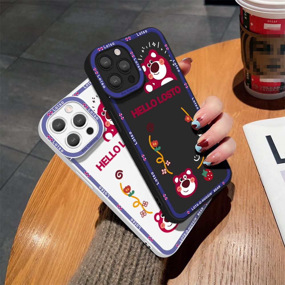 

Мягкий резиновый чехол с милым мультяшным мишкой Hello Mucho и полным объективом, защитный противоударный чехол для камеры для iPhone Infinix Tecno