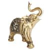 Gyllene Elefant Staty Figur Skulptur Dekoration Hem Bar Kontor Hantverk Dekor Gåva