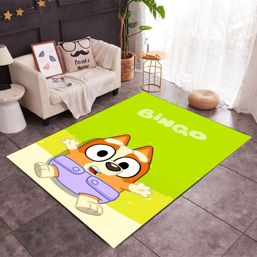 Blu And Eyi Adventure Themed Anti-Slip Rugs - Polyester Home Decor, Suitable for Bedrooms, Living Rooms, Doorways, Studios, and Decorations