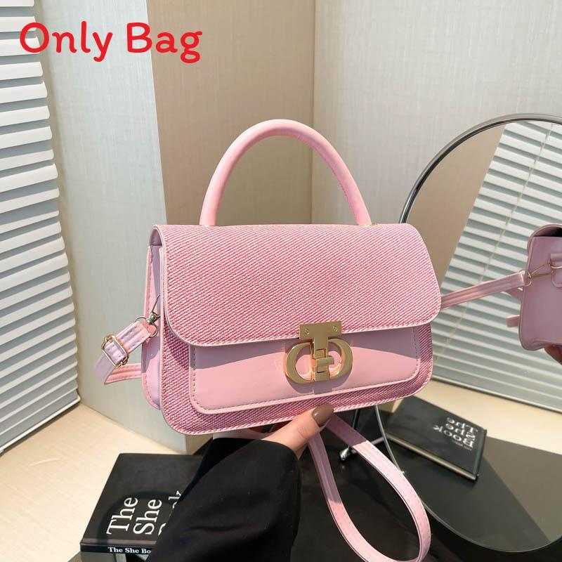 Fashion Portable Pu Small Square Bag With Stitching Detail For Daily Use
