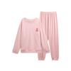Island Fleece Pajamas Women'S Autumn And Winter Fleece Thin Fleece Long-Sleeved Warm Spring And Autumn Coral Fleece Loungewear