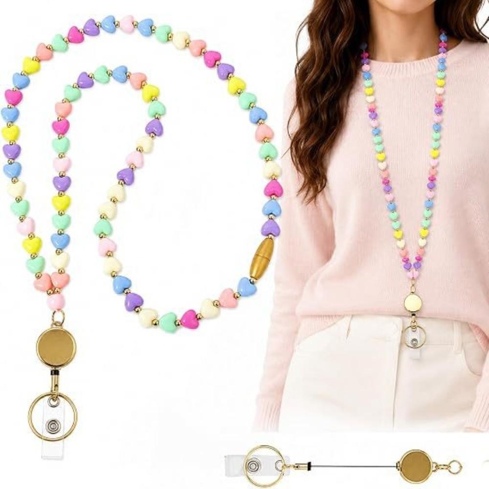 Detachable Mobile Phone Beaded Lanyard Waterproof Mobile Phone Lanyard Office