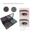 Suetnei Mulberry Moon Two-Color Eyebrow Powder Nature Black Monochrome Gray Brown Sweatproof and Waterproof Non-Decolorizing Genuine Goods Black Brown