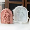3D Gypsum Candle Mold Reusable Silicone Mold for Cake Decorating Practical Aromatherapy Crafting Mould Jewelry Supplies
