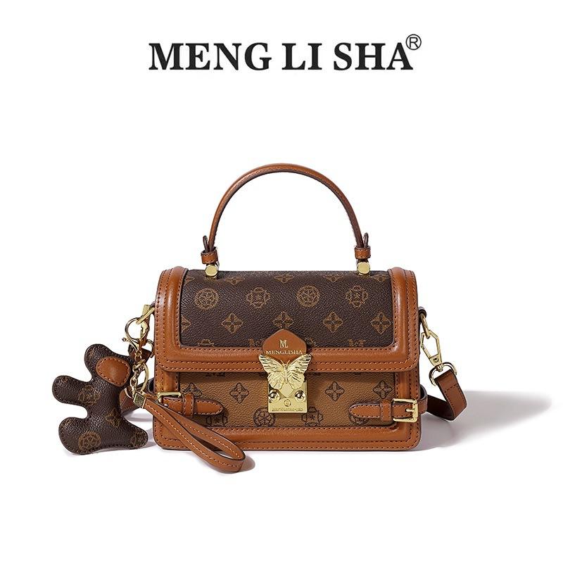 

Niche light luxury bag women s spring and summer new high-end portable small square bag personalized simple shoulder messenger bag коричневий