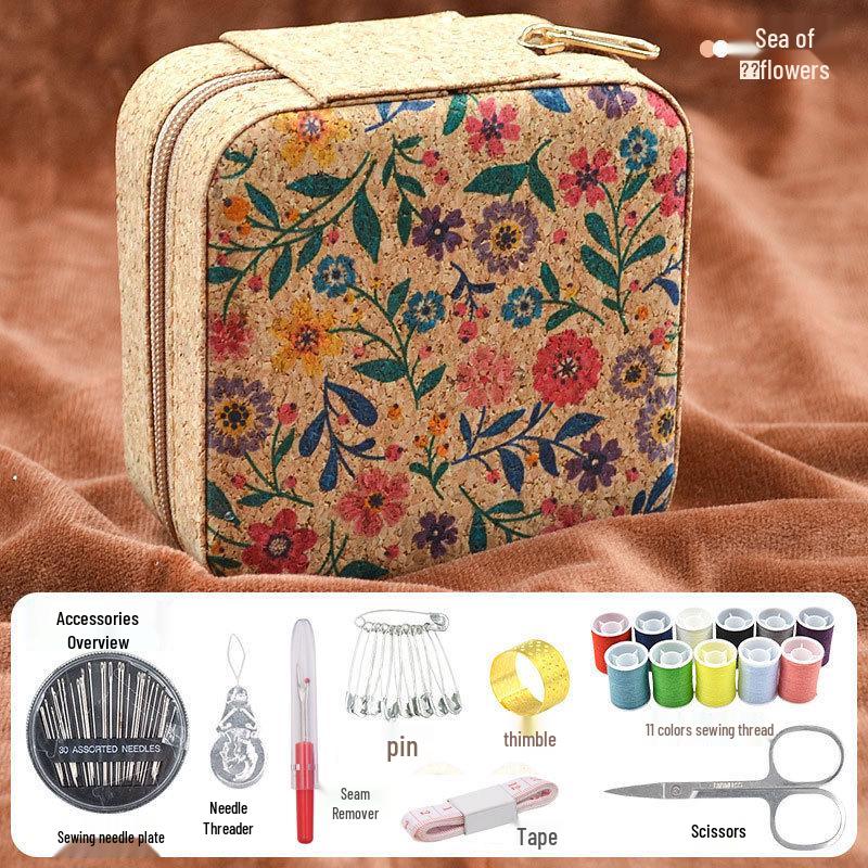 Portable Needle and Thread Kit - Home DIY Sewing Tool Set, Household Sewing Box