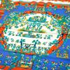 Used HERMES Scarf Carr 90 ASTRES et SOLEILS Stars and Suns
