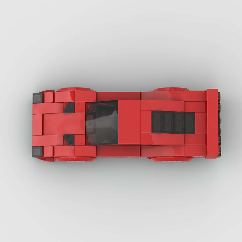 MOC Building F40 Blocks Moc City Sports Racing Car Vehicle DIY Bricks Toys Christmas Halloween Gift
