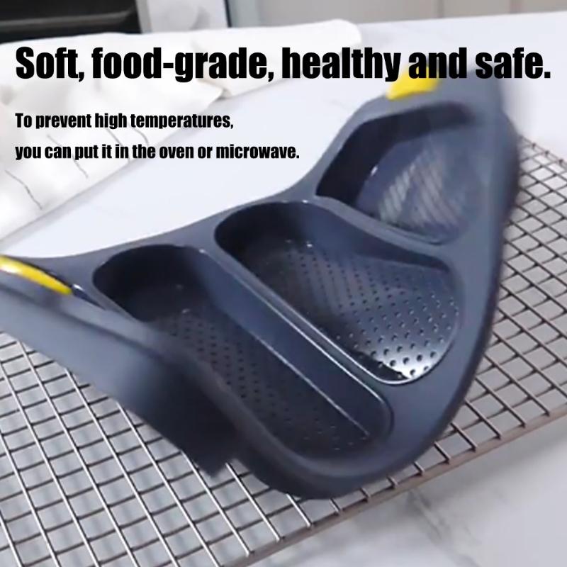 Durable 6 Unit Silicone Cake And Hot Dog Molds Dishwasher Safe Durable Kitchen Bakewares For Hassle Release Cleaning