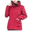 Women's Winter Fashion Solid Color Long-Sleeved Windshield Coat Cardigan
