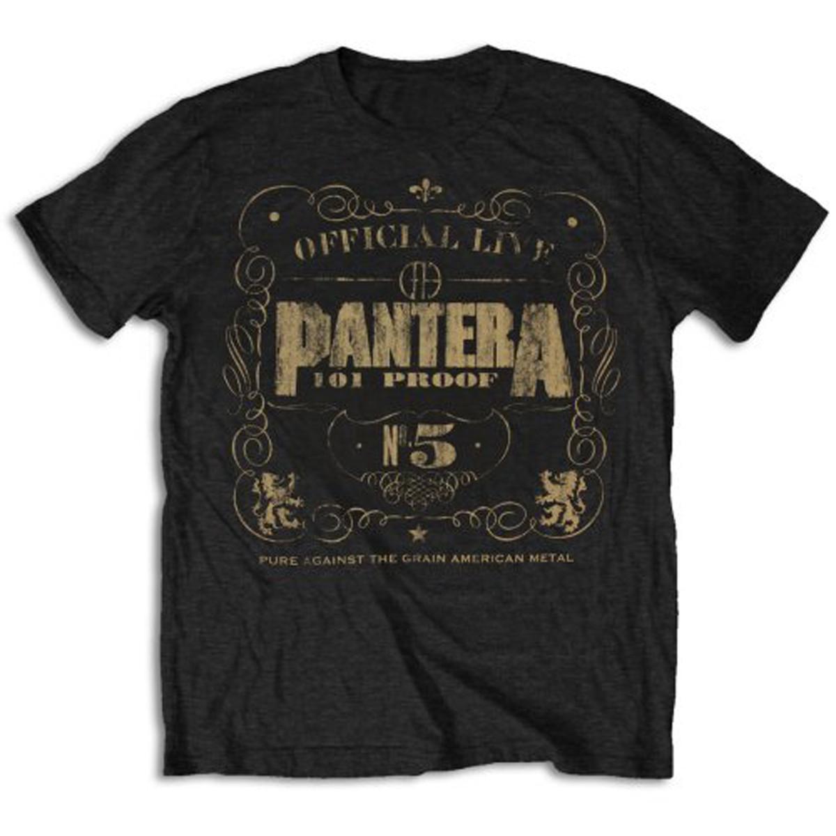 Pantera 101 Proof Live Dimebag Darrell Metal Tee T-Shirt Mens S