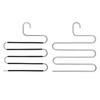 Shou Li Zhan Shen Stainless Steel S-Type Multi-Layer Pants Hangers (5-Pack)