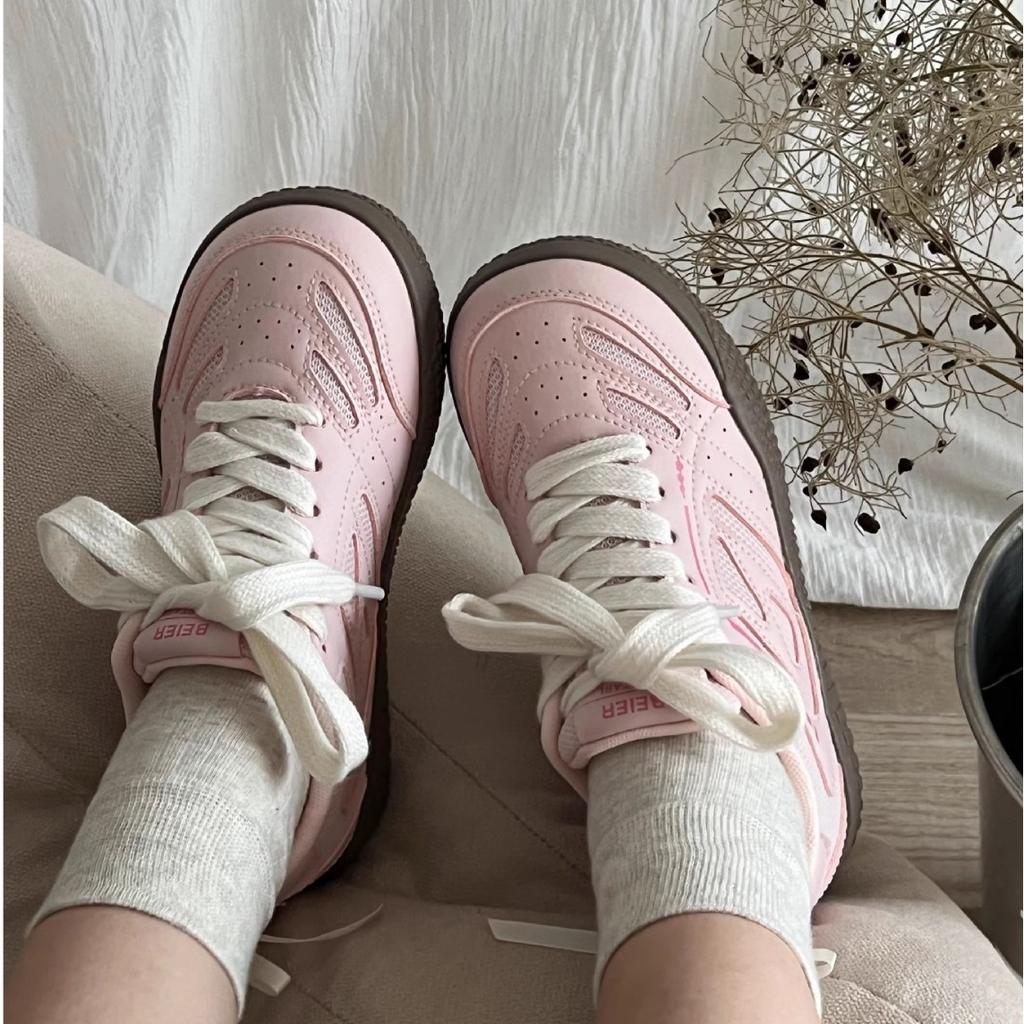 Board shoes fashion mesh board shoes 2025 new autumn ins little white shoes women's round head casual student shoes