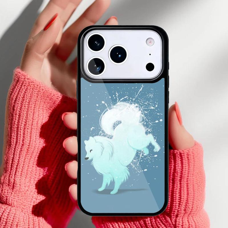 Samoyed Puppy Phone Case for iPhone 17 Air 16e 15 14 13 Pro Max Back Cover for 12 11 Pro Coque
