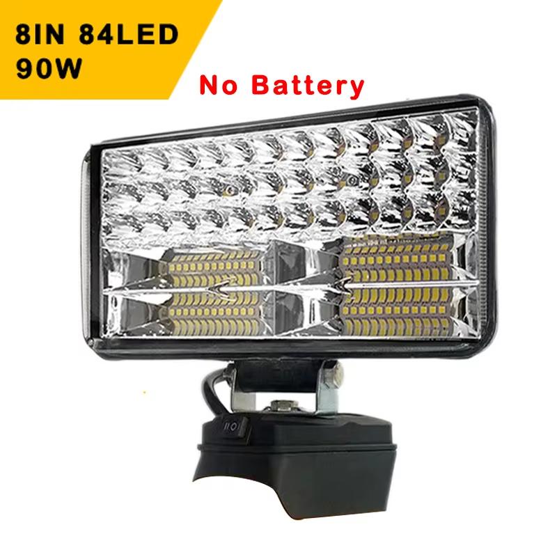 8Inch Led Light Portable Spotlights Cordless Outdoor Work Fishing Handheld Emergency Tool Light Fit FOR Dewalt 18V Battery