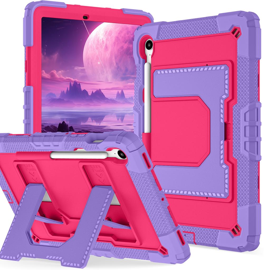 Tablet Case For Samsung Galaxy Tab S10 Lite S10 S9 FE 10.9" Anti-fall Cover with Pen Slot Stand Holder With Shoulder Straps