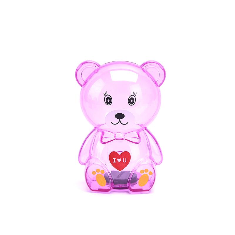 Urs Desene Animat Cutii pentru Bani Kid Student Pușculiță Stil Transparent Economisind Bani