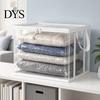 Visual Book Storage Bag Clothes Bag, with Lid And Handles, Large Capacity Dustproof Kids Toy Organizer Organizer, Transparent PVC Container for Toys