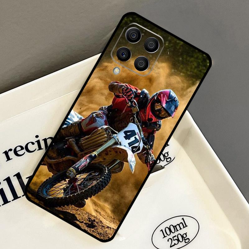 Moto Cross Motorcycle Sports Case For Samsung Galaxy M21 M31 M14 M34 M54 M33 M16 M36 M56 M53 M13 M12 M32 M52 M15 M55 M35