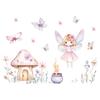 Cute Fairy Reading Wall Sticker For Baby Girls Nursary Room Kids Room Background Children'S Room Wall Decals