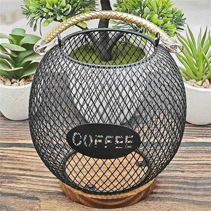 Stabiler Kaffee-Organizer-Korb in eleganten Designs mit öffnendem, tragbarem Zubehör für den Heim- oder Bürogebrauch