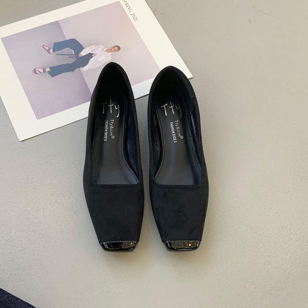 Fashion Bailamos Women Soft Ballet Flats Foldable Roll-Up Shoes Brief Square Toe Grandma Shoes Woman Retro Moccasins Slip On Loafers Muj