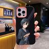 Wandering Witch Saya Phone Case for iPhone 17 16 15 14 13 12 11 Air Pro Max Plus Jelly Double layer Pink Cover