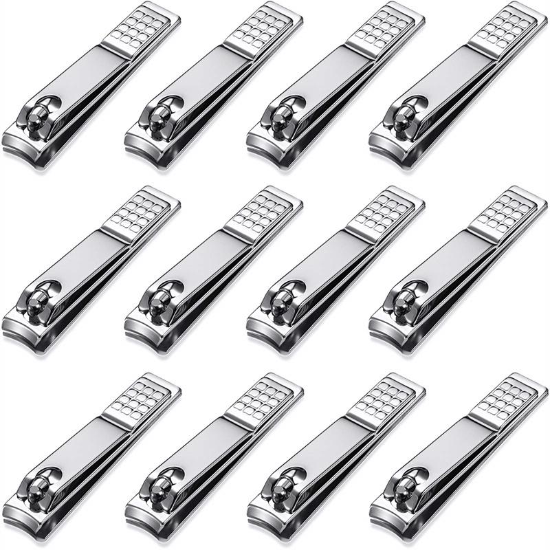 

12/15 PCS Nail Clipper,Premium Stainless Steel Fingernail Clipper Cutters, Fingernail Clipper Cutters with Nail File Sharp.