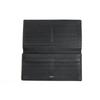 Used Cartier/Cartier Long Wallet Wallet Men's Men's Leather Genuine Leather Black L3000769 SANTOS DE CARTIER With Coin Purse Bifold