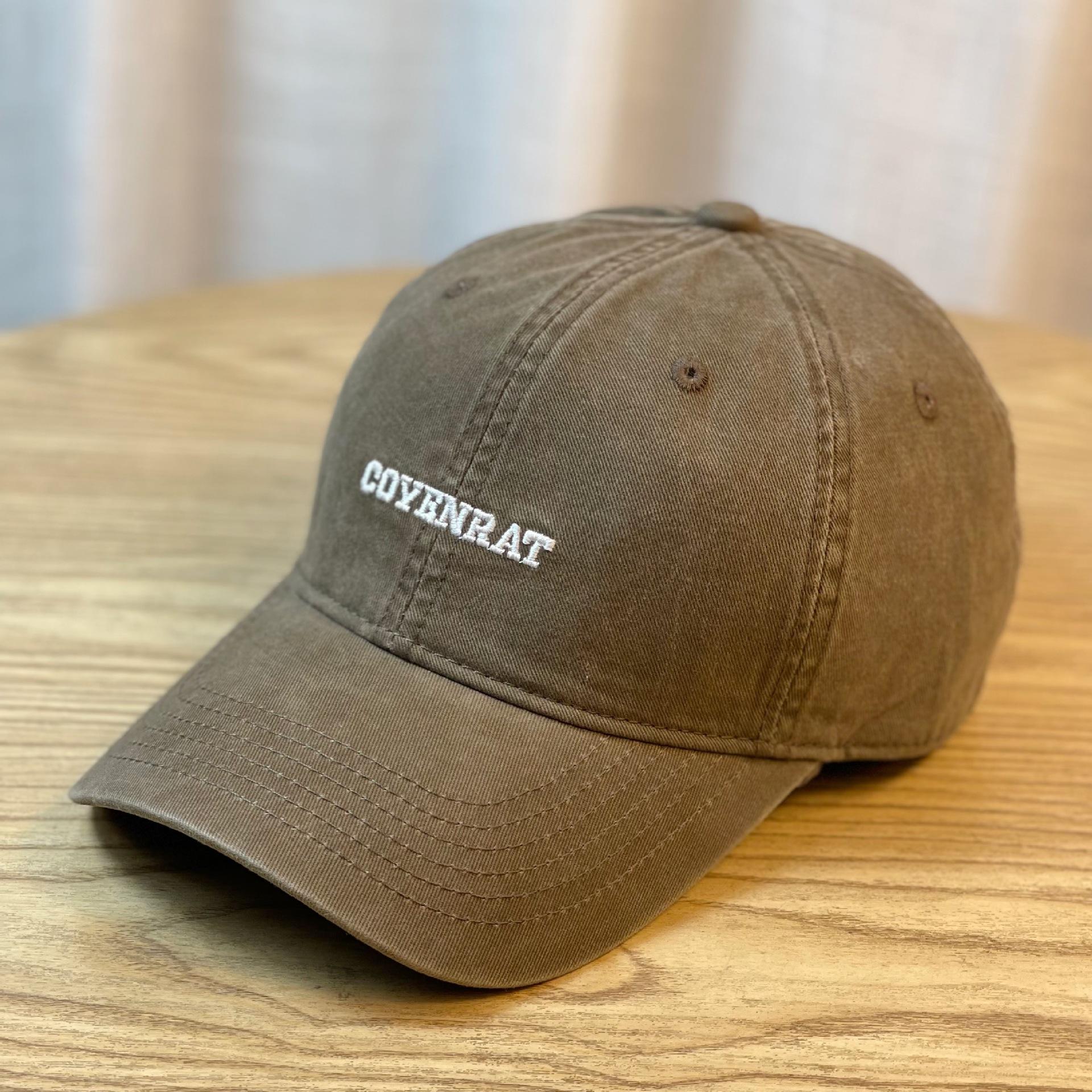 

Baseball Caps for Men and Women Korean Version Fashionable Simple and Versatile Washed Cotton Peaked Caps That Make Your Face Smaller adjustable