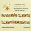 Dream Flower Trail Floral Washi Tape - Waterproof PET Sticker Roll for Custom Decorative Planners
