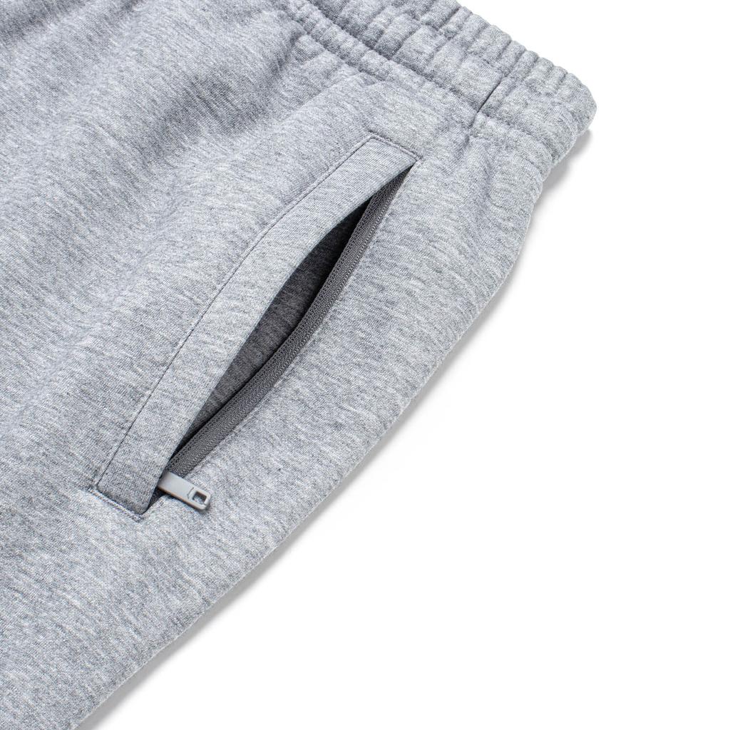 Li Ning Sports Lifestyle Series Letter Logo Printed Cuffed Fleece Warm Loose Knit Sweatpants Men Bottoms Flower-Gray Shark-Gray AKLTD71-4