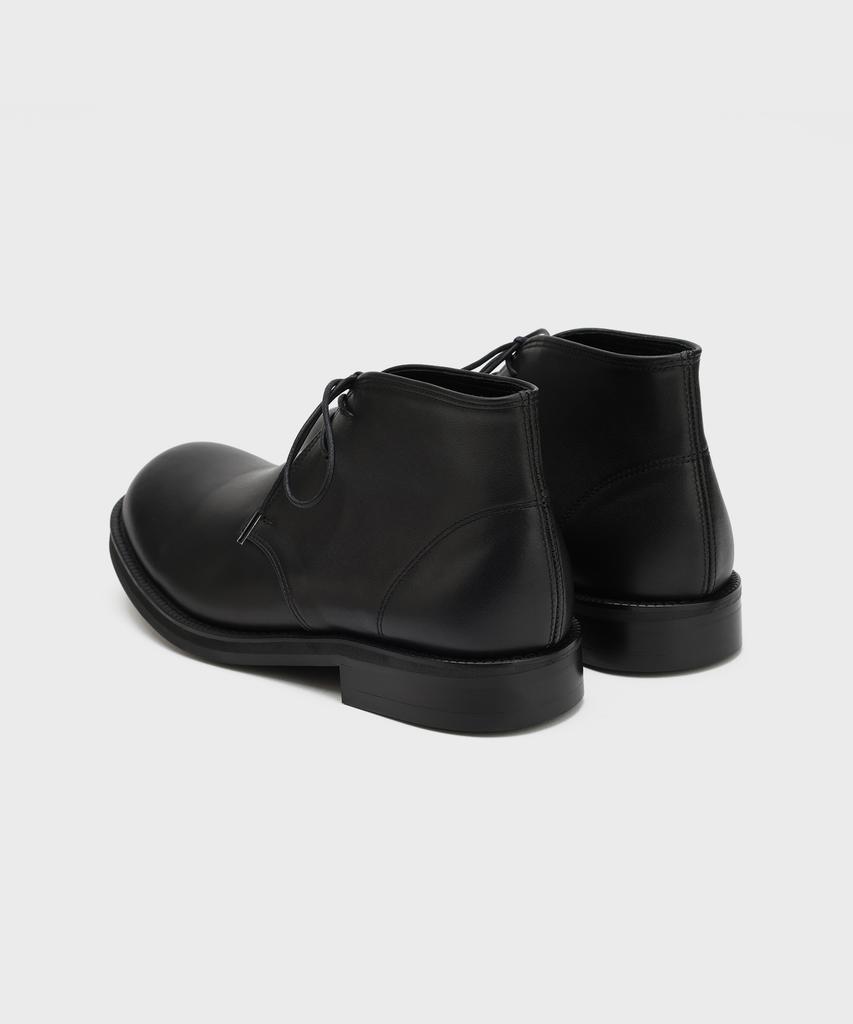 Firenze Atelier [Vibram] Ankle Line Solid Chukka Boots 2700 [Kip Black]