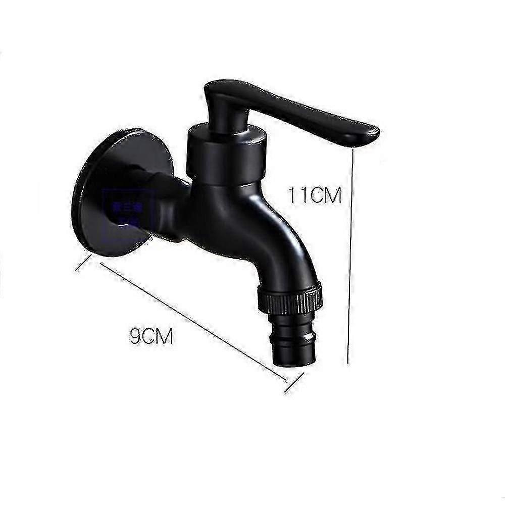 Outdoor Garden Faucet Vintage Cold Water Tap With Single Control Interface (1/2inch Outlets - 1/2inch Inlets), Suitable For Garden, Washi