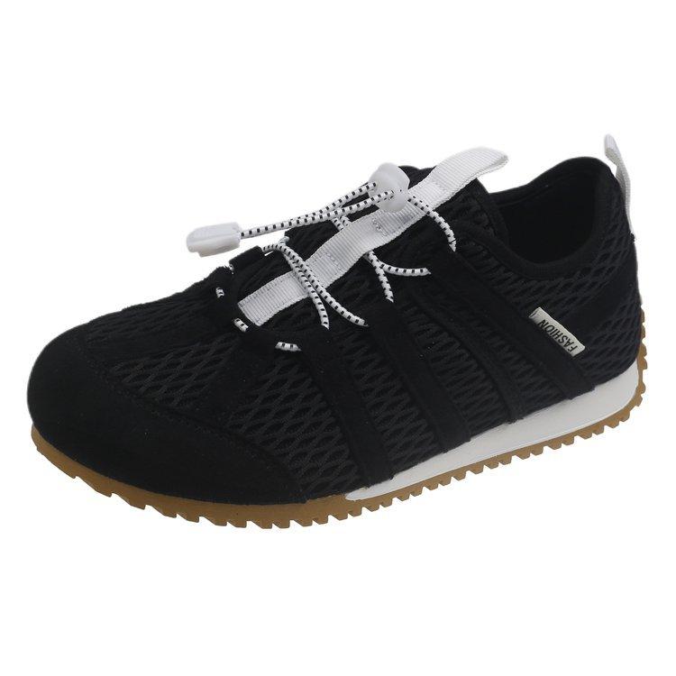 Ugly cute niche retro fishing net Forrest Gump shoes women's 2025 new breathable versatile platform leisure sports German training board shoes