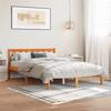 VidaXL Bed Frames Cherry Brown 140x190 Cm Solid Pine Wood 844805