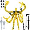 Assembly Completed 5.2In T13 Action Figure 3D Printed Multi-Jointed Movable Titan 13 Lucky Dummy Nova Robot Action Figure Gifts