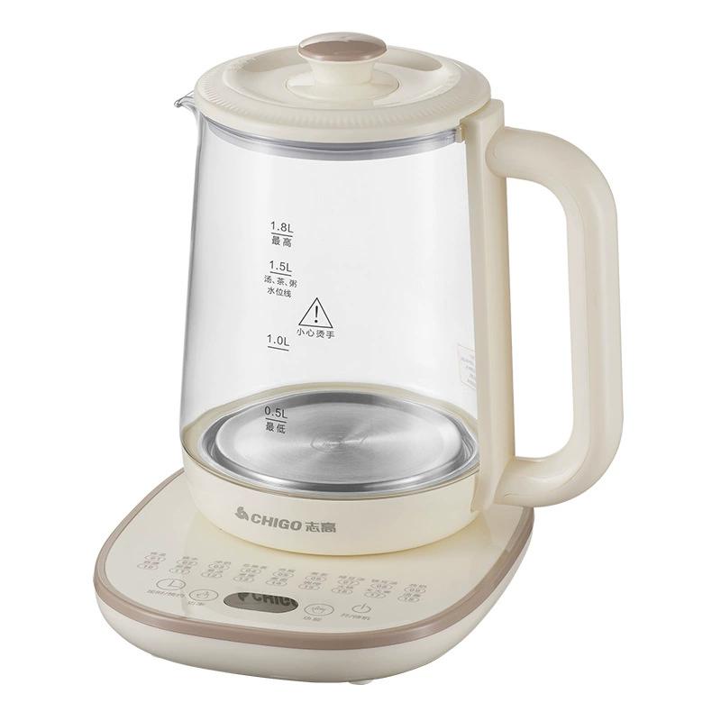 

Hervidor de agua eléctrico multifuncional de vidrio para té y café 1.8L
