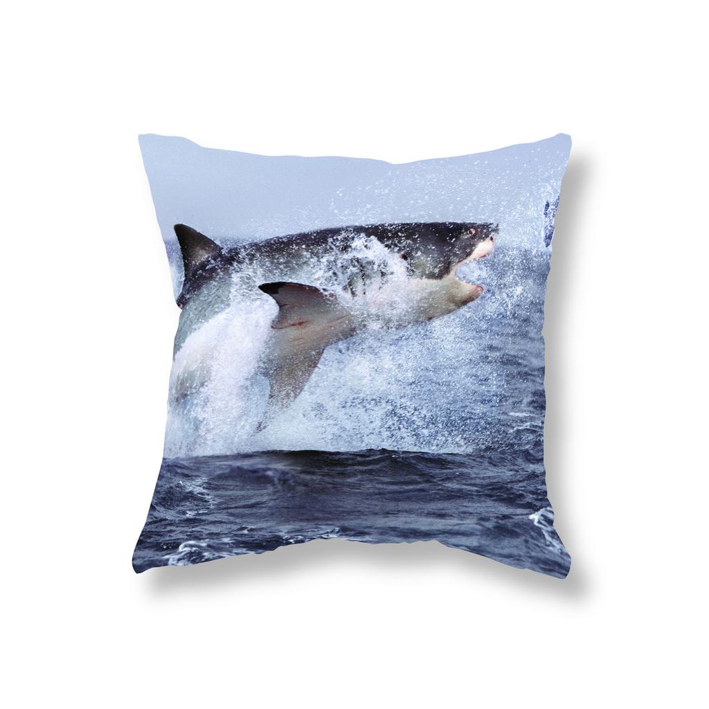 Niedlicher Orca-Wal-Kissenbezug, Sofa-Dekoration, Zimmer, Nachttisch, Büro, Spiel, Stuhl, Kissenbezug, Heimdekoration, Kissenbezug, 45 x 45 cm