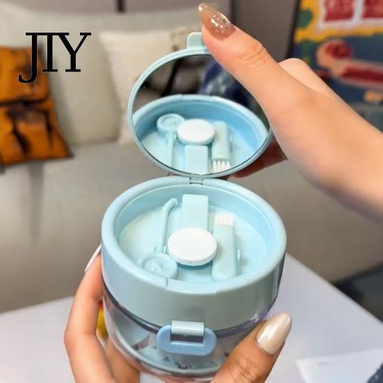 Aligner Cleaning Box Retainer Case with Mirror, Removal Tool, Brush, Leak-Proof Denture Portable Mouthguard Bath Holder, Dental Container for