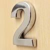 0-9 Polished Modern House Door Plaque Address Number Digit Plate Sign Christmas Decorations