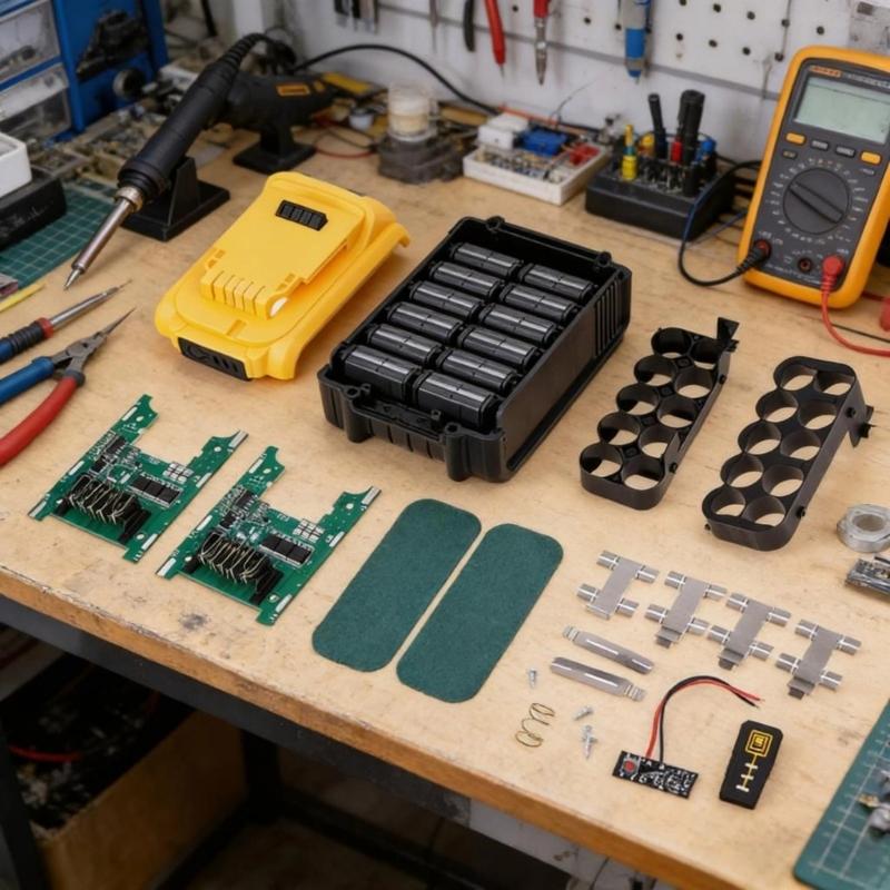 Professional Battery Holder Battery Protection Board Repairing Part for 21V Cordless Power Tool Plastic Construction