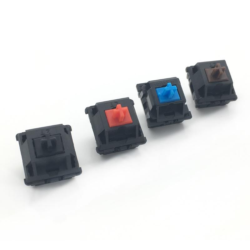Three-Legged Mechanical Keyboard Switch: Dustproof Black, Red, Brown, Blue, Cross Key, Magnetic Options