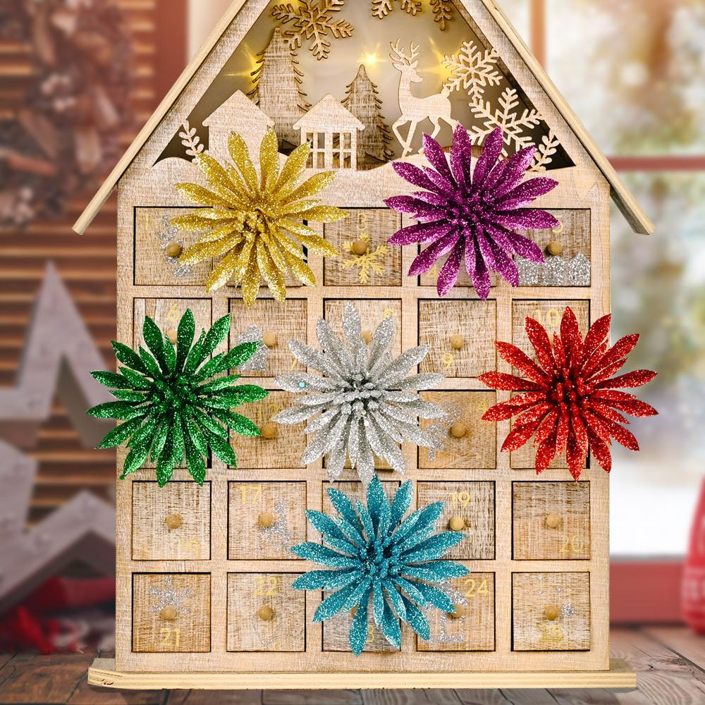 Tree Christmas Colorful Ornaments Set Of Six Realistic Pvc Decorations For Cheer Holiday