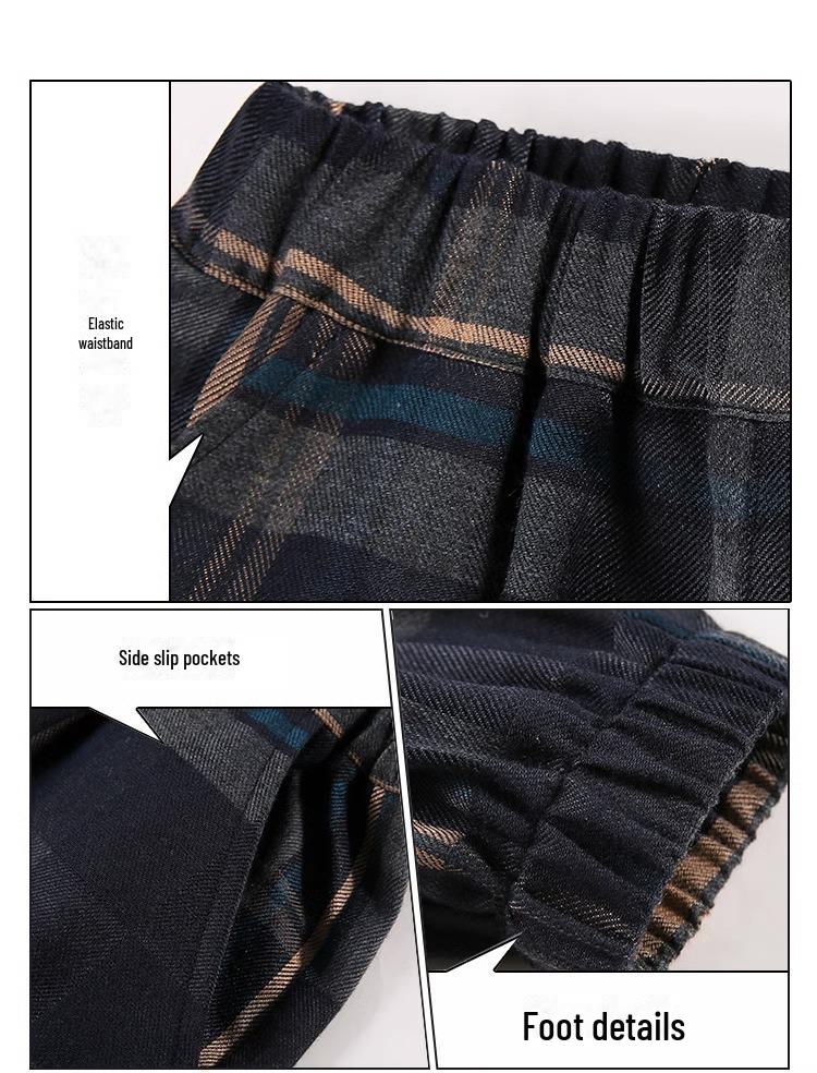 Boys' Spring & Autumn Casual Pants: Trendy Long Sportswear with Plus Velvet for Winter