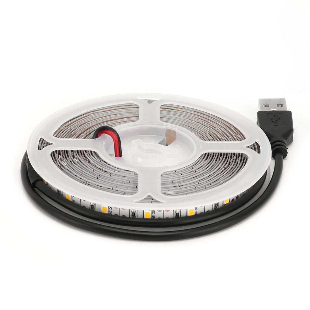 5m/16.4in LED Light Strip 5V USB Powered Strip Lights Strong Adhesive Tape Lights for Bedroom