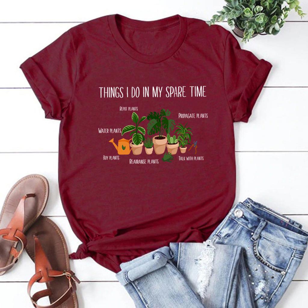 Plants Shirt Plant Lovers Gift Gardening Gift Funny Plant Sayings T Shirt Plant Lady Shirts Unisex Graphic Tee Short Sleeve Tops