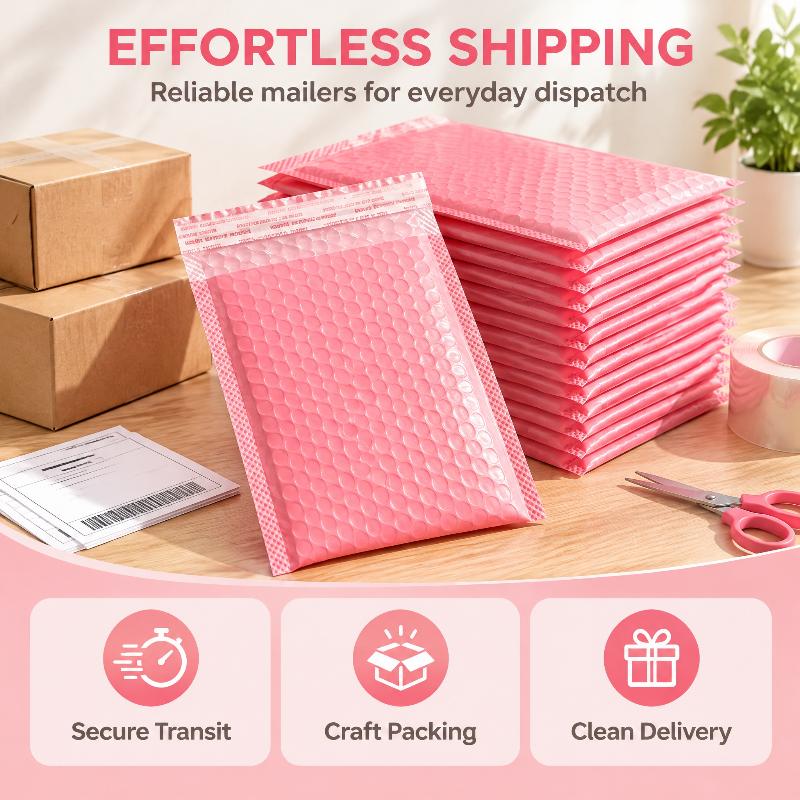 20Pcs Multicolor Self-Adhesive Thick Bubble Mailers Waterproof Shockproof For Small Business Shipping Packaging